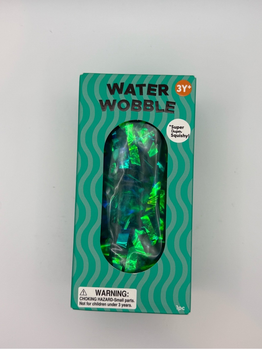 J’adore Turquoise Squishy Water Wobble TikTok Viral Sensory Toy New